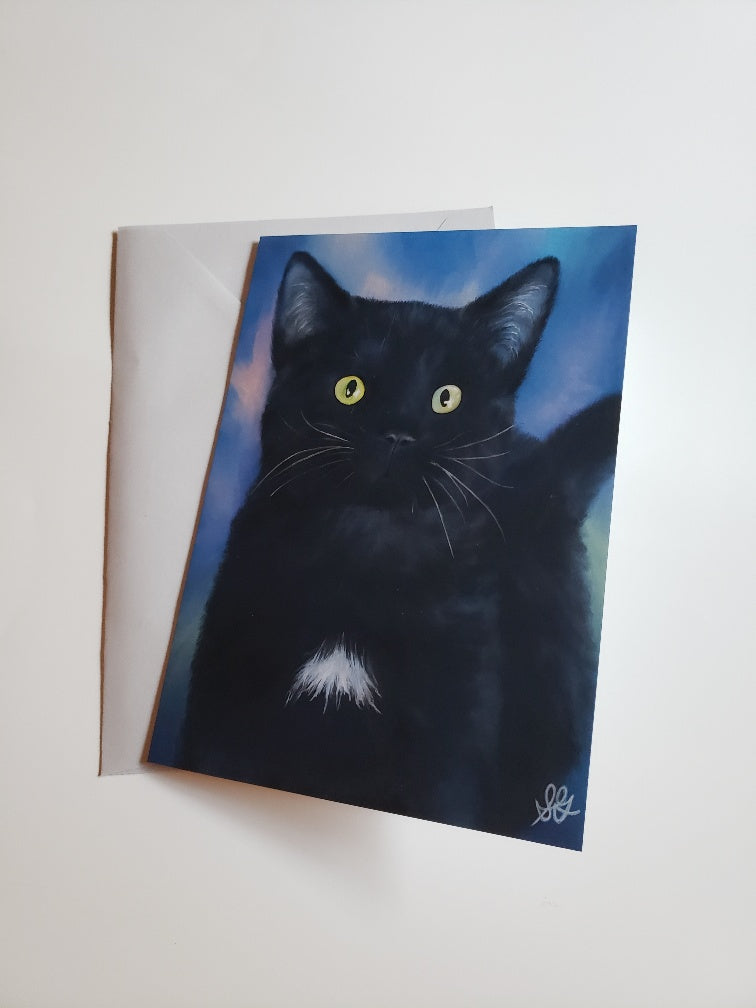 PUMA THE CAT - ORIGINAL ART PRINT GREETING CARDS