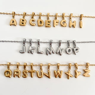 FRANY | Bubble Letter Necklace Frany Jewelry Co.