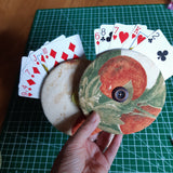 Circle playing card holder