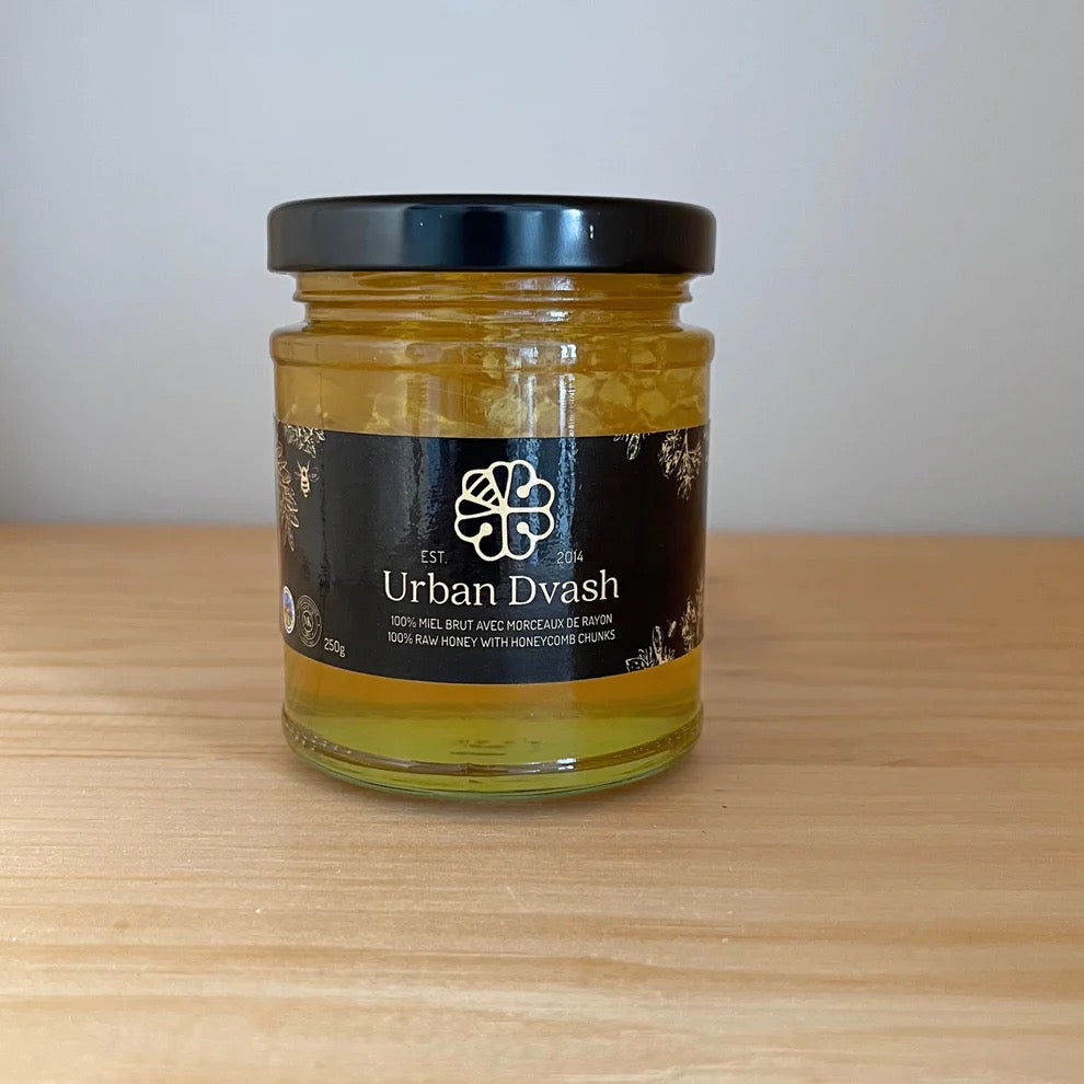 100% Raw Honey with Honeycomb Chunks