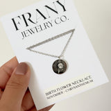 FRANY | Birth Flower Necklace Frany Jewelry Co.