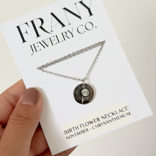 FRANY | Birth Flower Necklace Frany Jewelry Co.