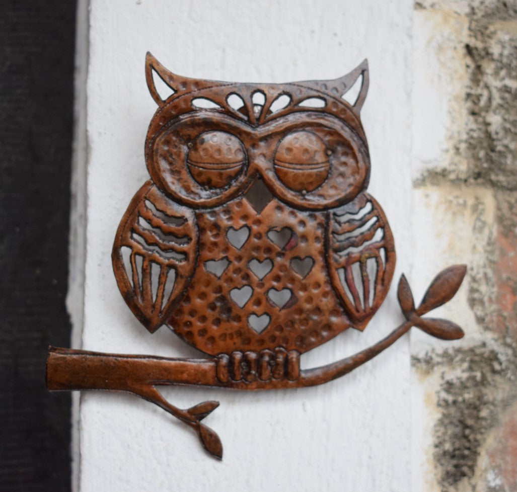 Copper Owl Ornament