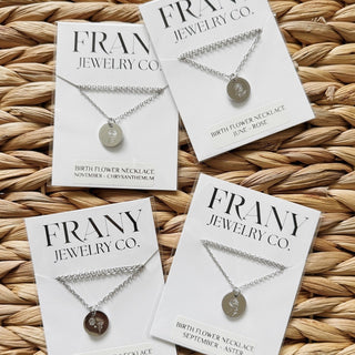 FRANY | Birth Flower Necklace Frany Jewelry Co.