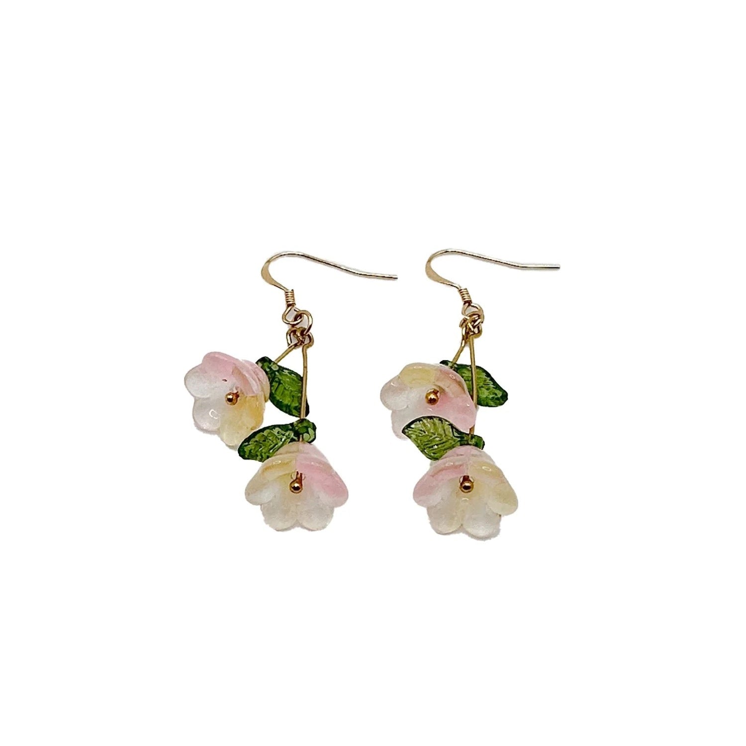 handmade tulip earrings