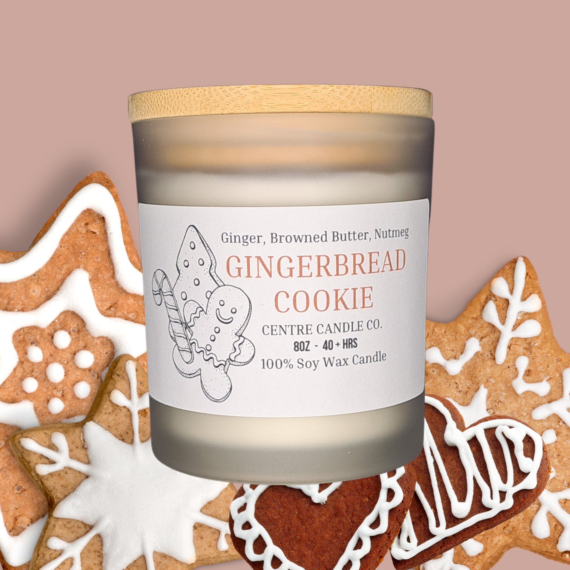 Centre Candle Co. - Gingerbread Cookie 8oz Candle