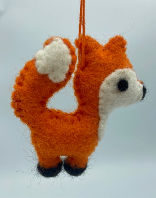 Small Orange Fox Ornament