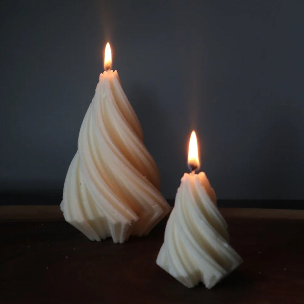 Swirl Tree Candle