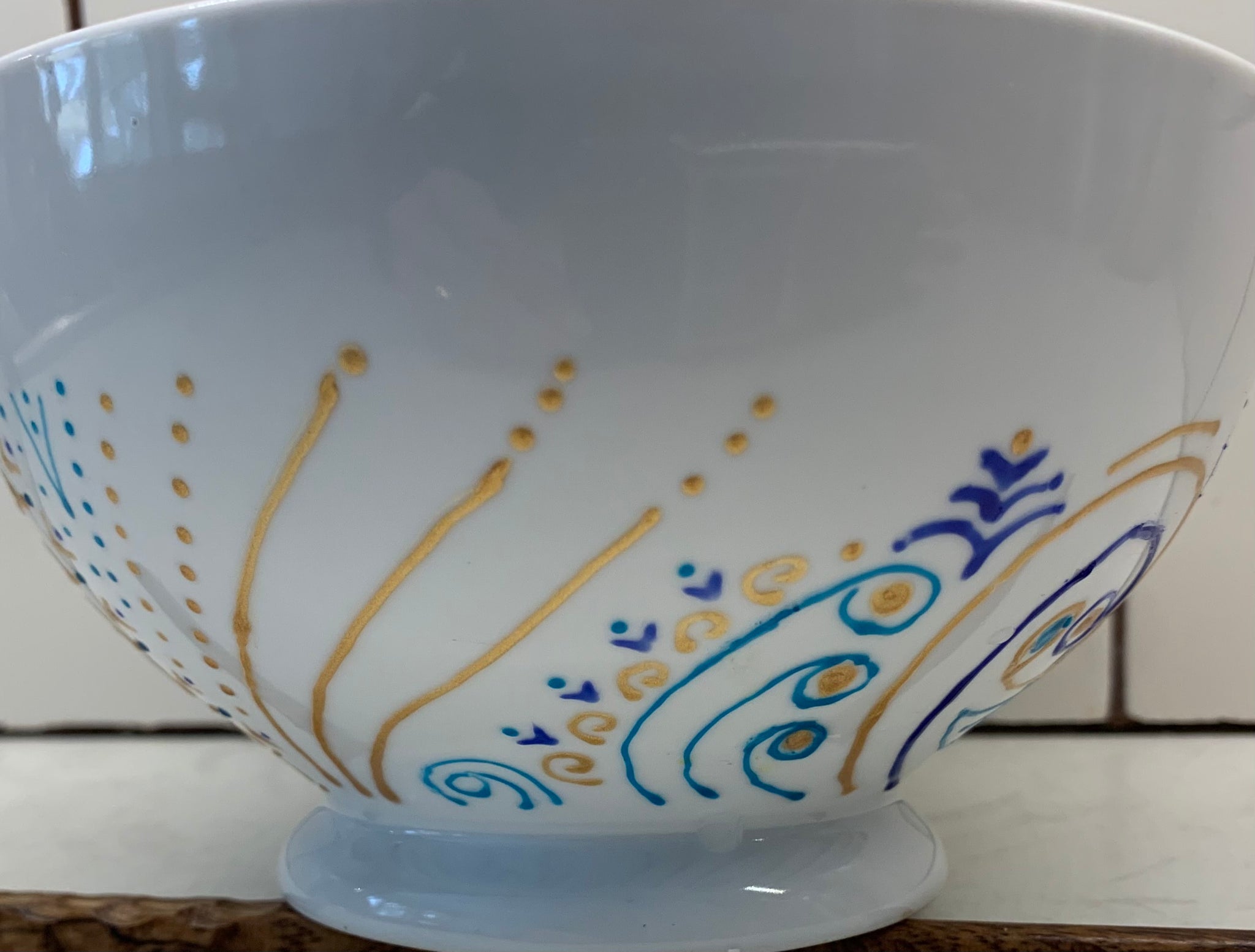 Greek Eye themed serving bowl