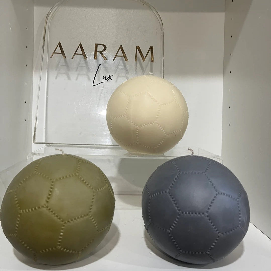 Soccer Ball Candle