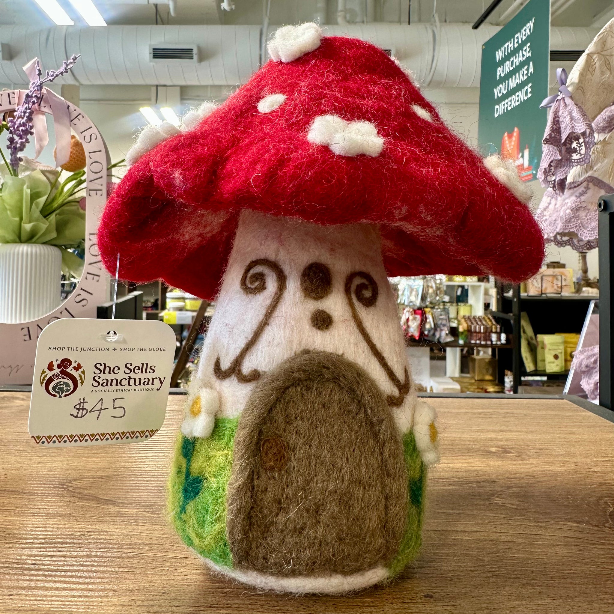 felt mushroom toy