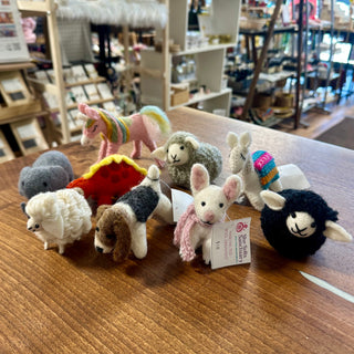standing wool toys