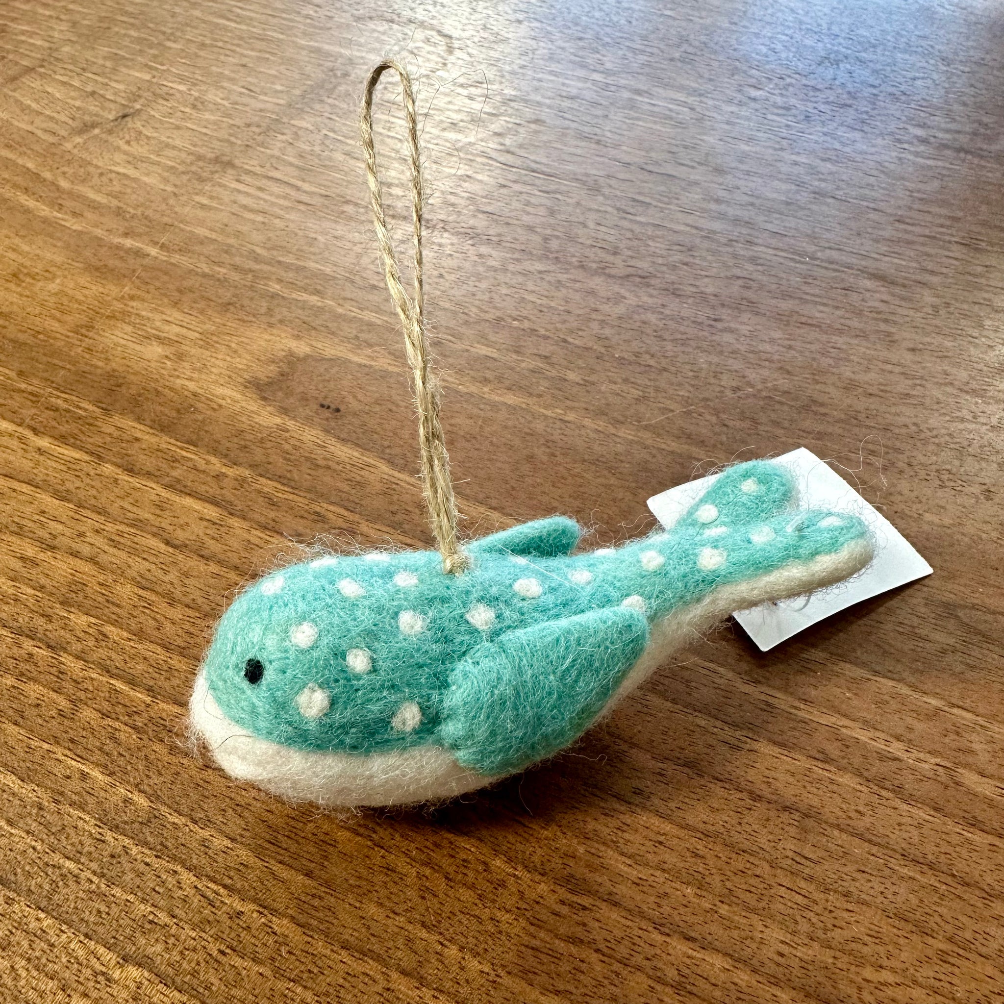 Wool Spotted Blue Whale Ornament