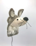 Felt Finger Puppets Wolf