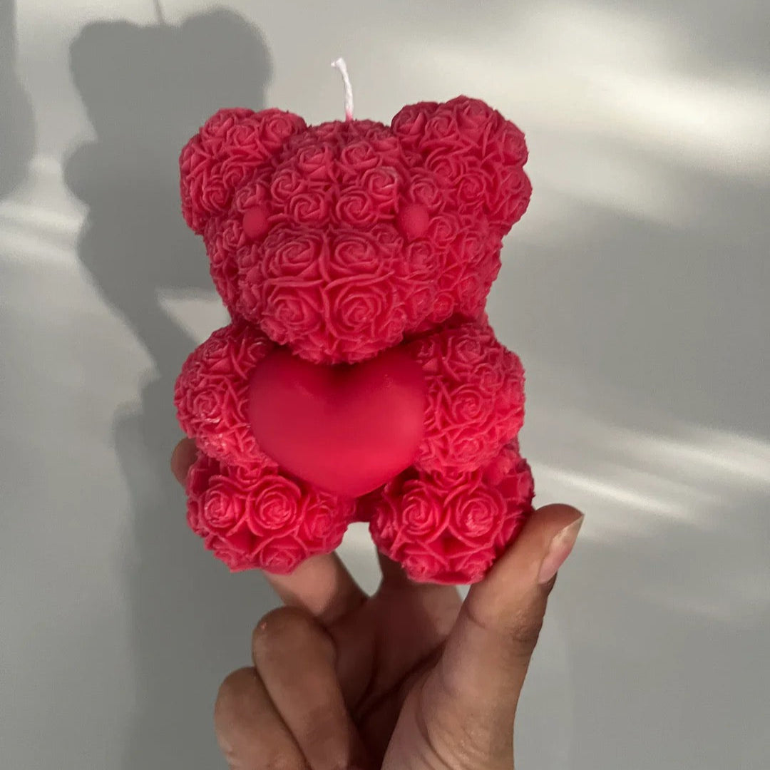Flower Bear Candle