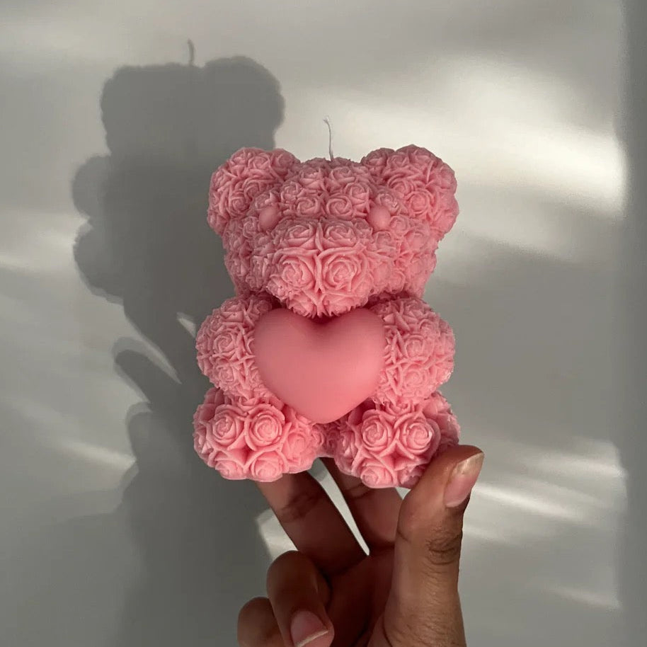 Flower Bear Candle