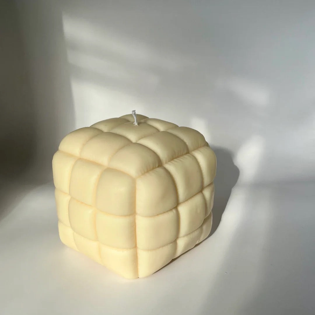 Puff Cube Pillow Candle