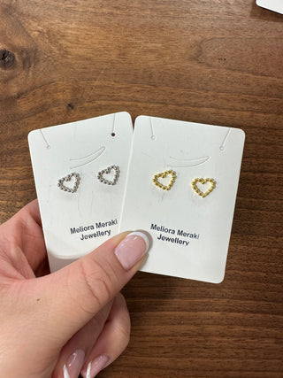 Heart Stud Earrings