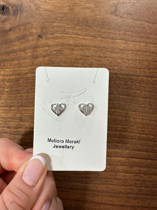 Heart Stud Earrings