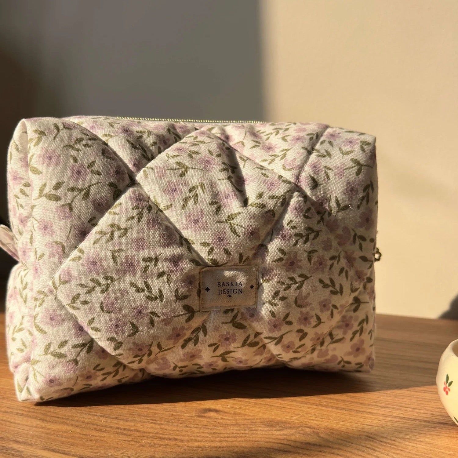 hand quilted makeup bag 