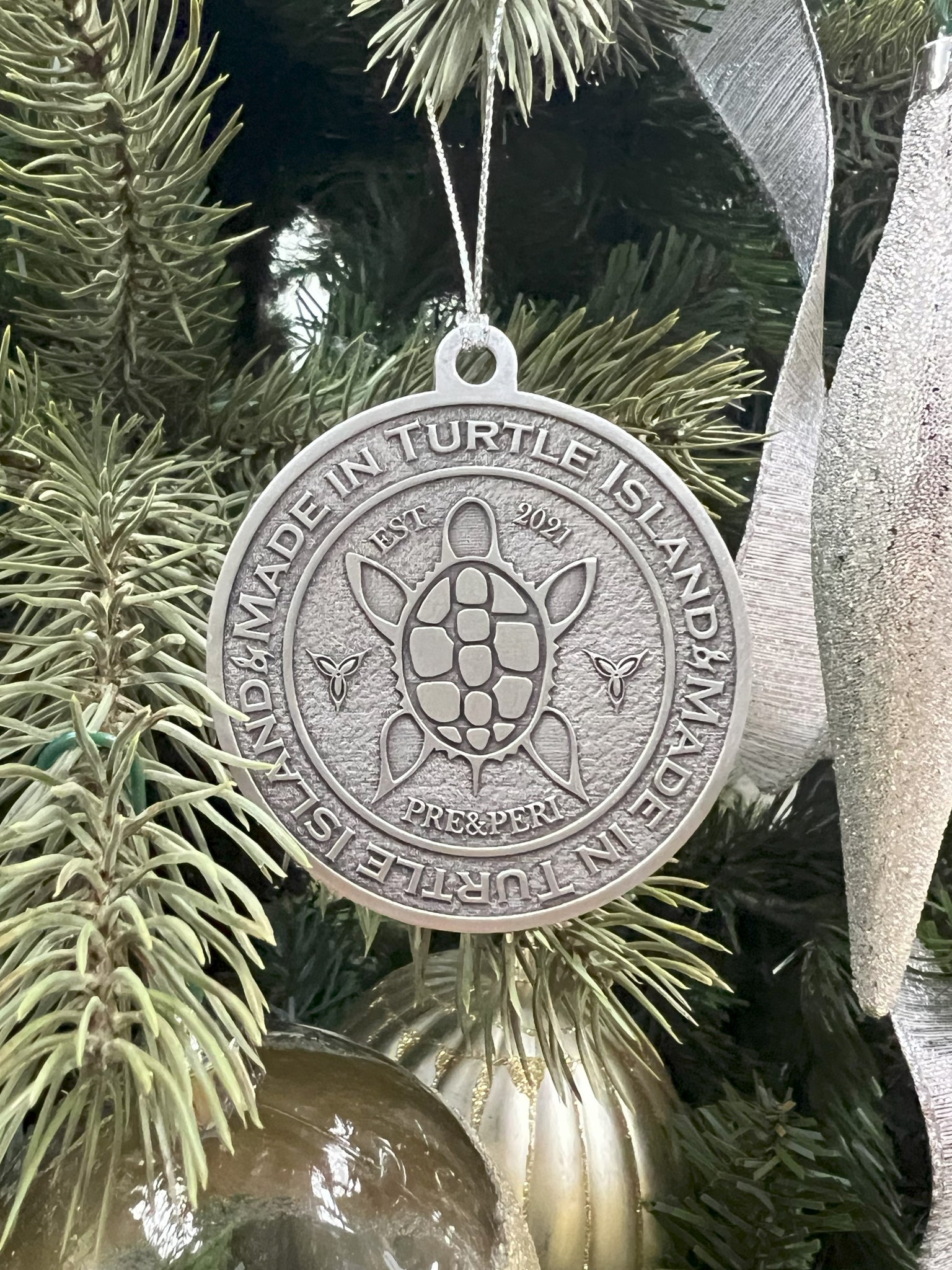 Pre&Peri - Made in Turtle Island Pewter Ornament