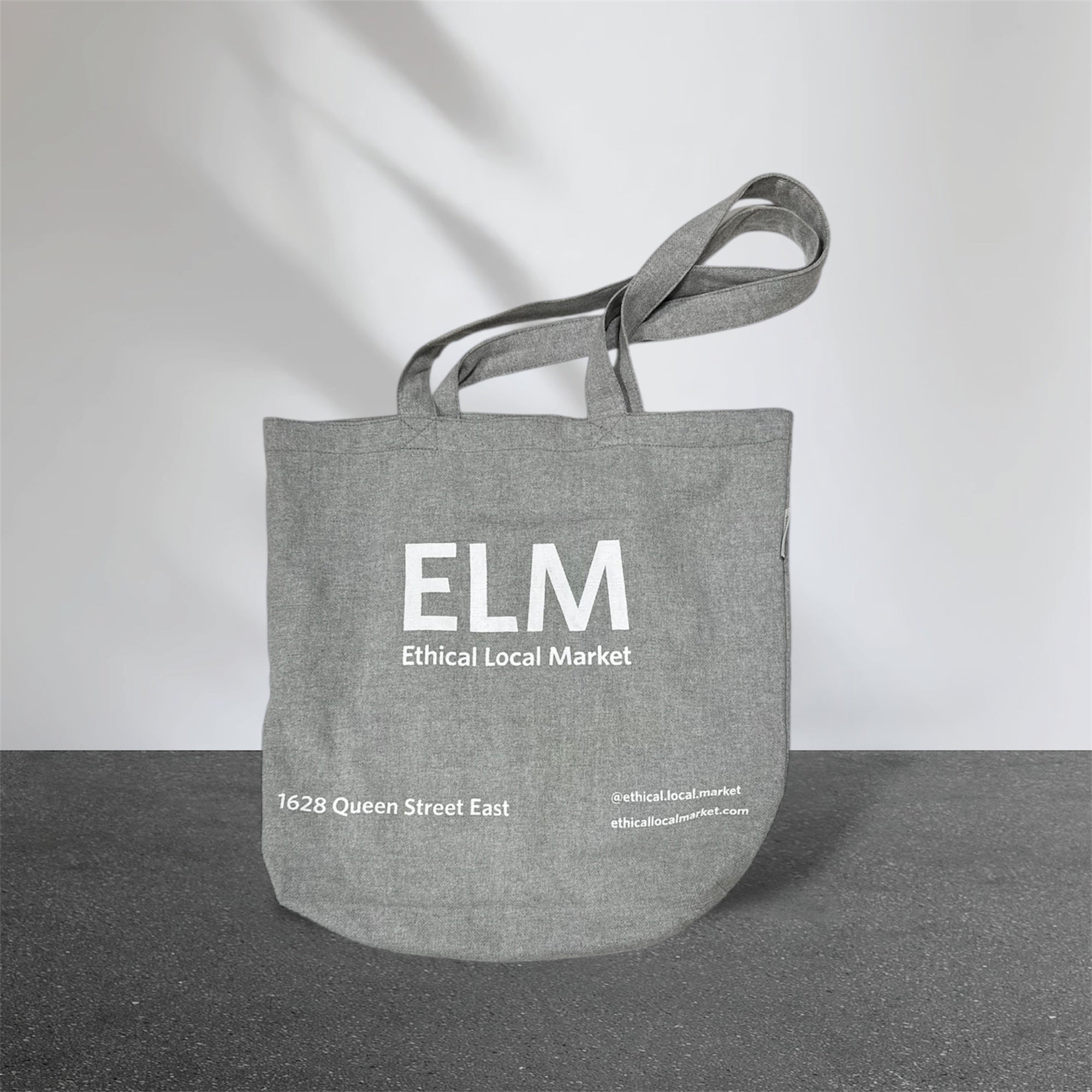 Ethical Local Market - Gray Tote Bag