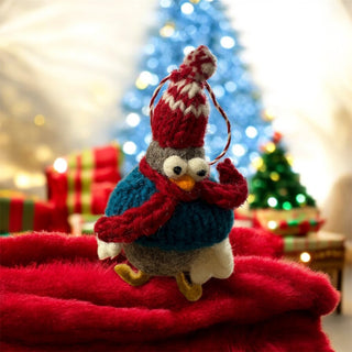 Wool Funny Knitted Chicken Ornament