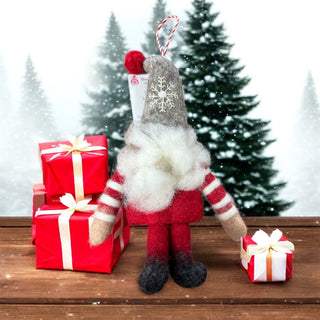 Wool Snowflake Large Gnome Ornament