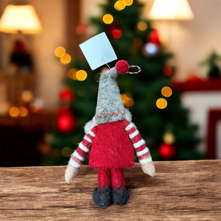 Wool Snowflake Large Gnome Ornament