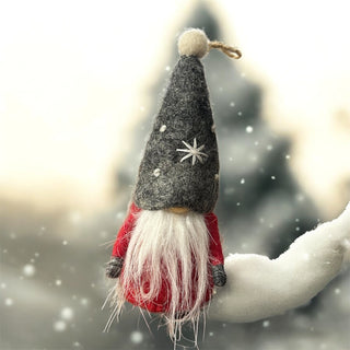 Handcrafted Wool Mini Gnome Ornament