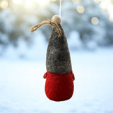Handcrafted Wool Mini Gnome Ornament