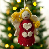 Wool Angel Finger Puppet Ornament She Sells Sanctuary
