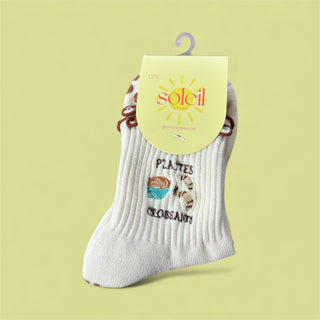 Soleil Socks half crew grip socks 