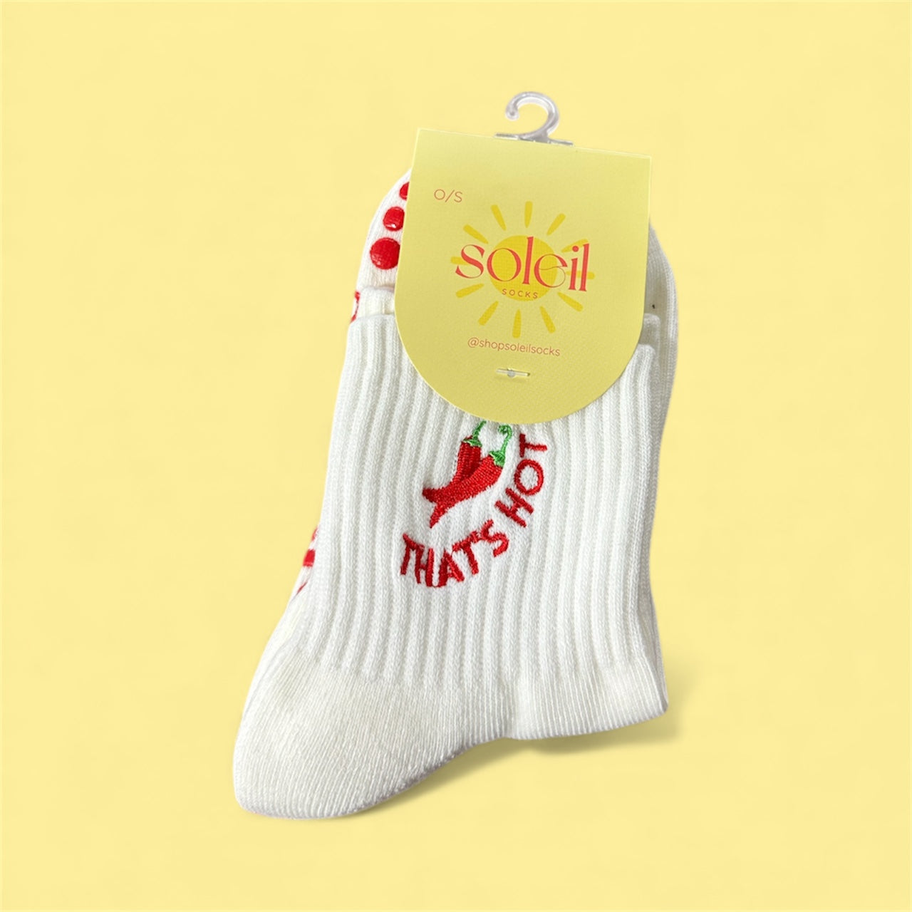soleil socks half crew grip socks