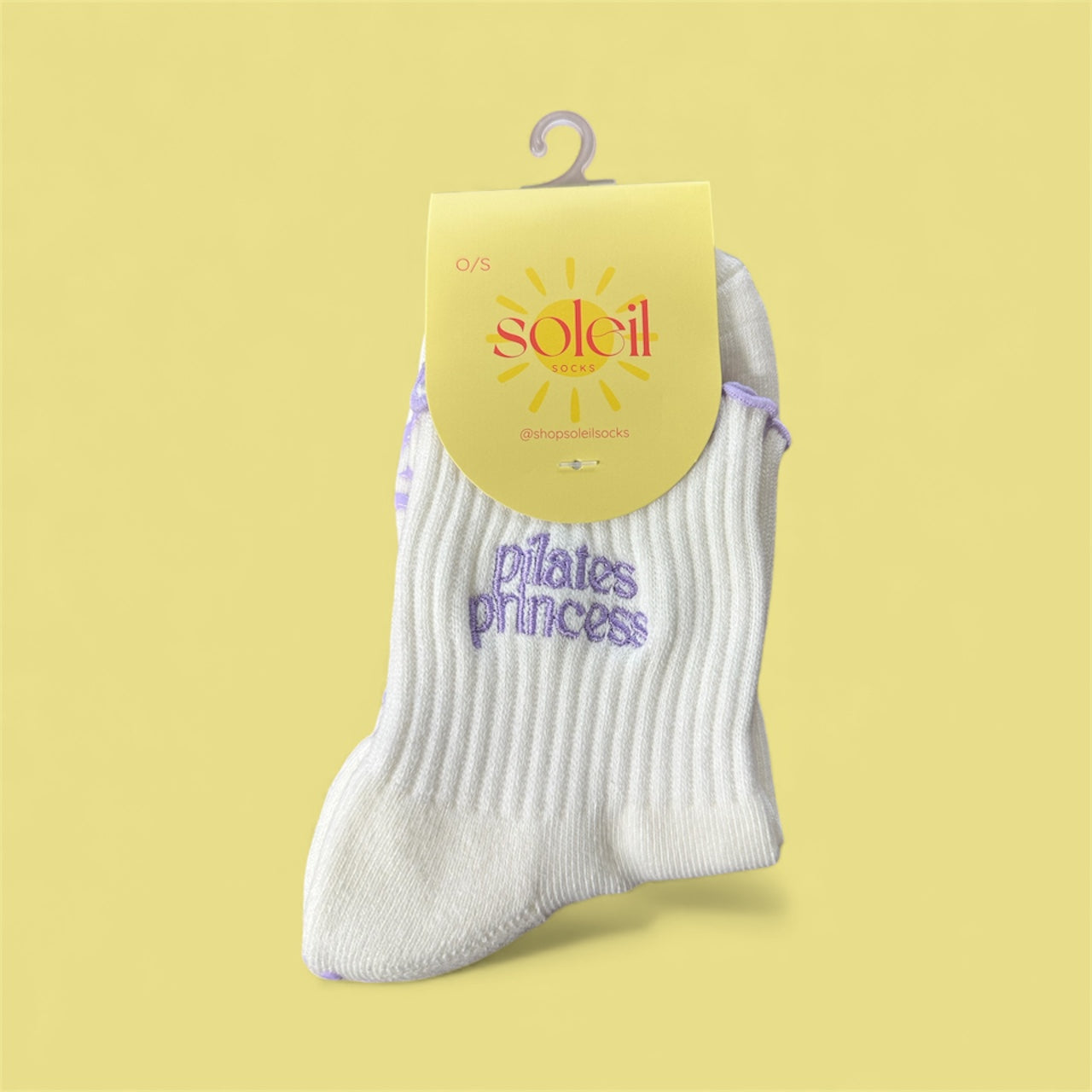 soleil socks half crew grip socks