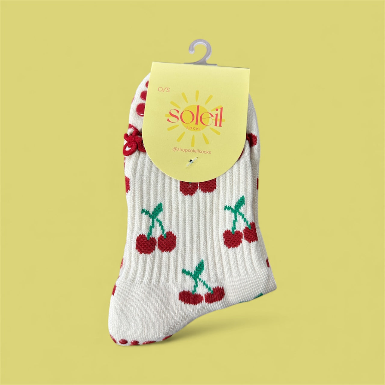 soleil socks half crew grip socks