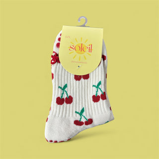 soleil socks half crew grip socks