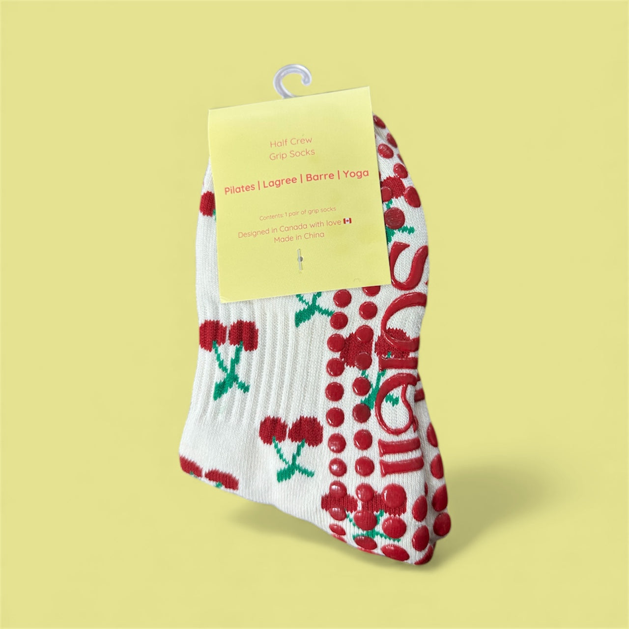 soleil socks half crew grip socks