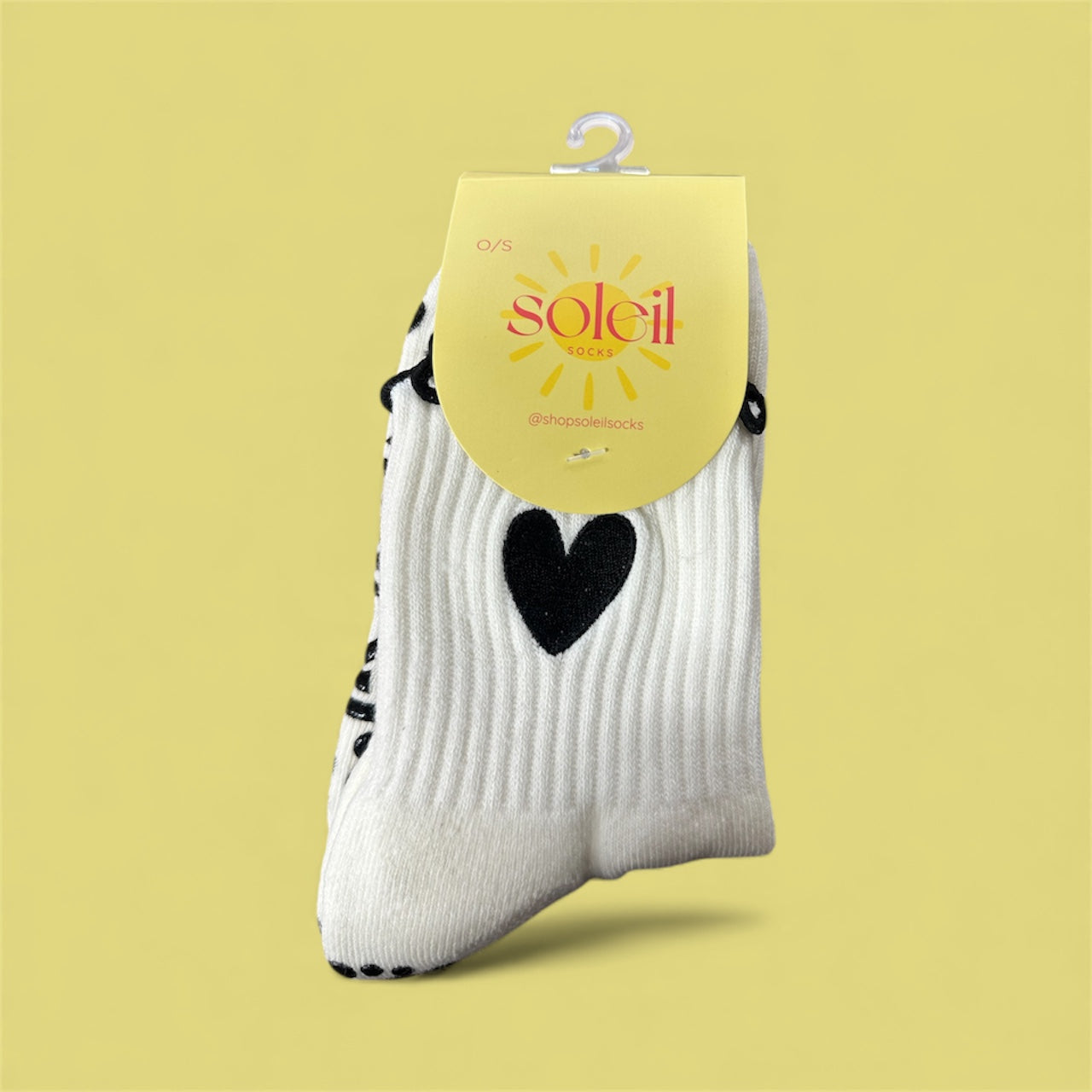 soleil socks half crew grip socks