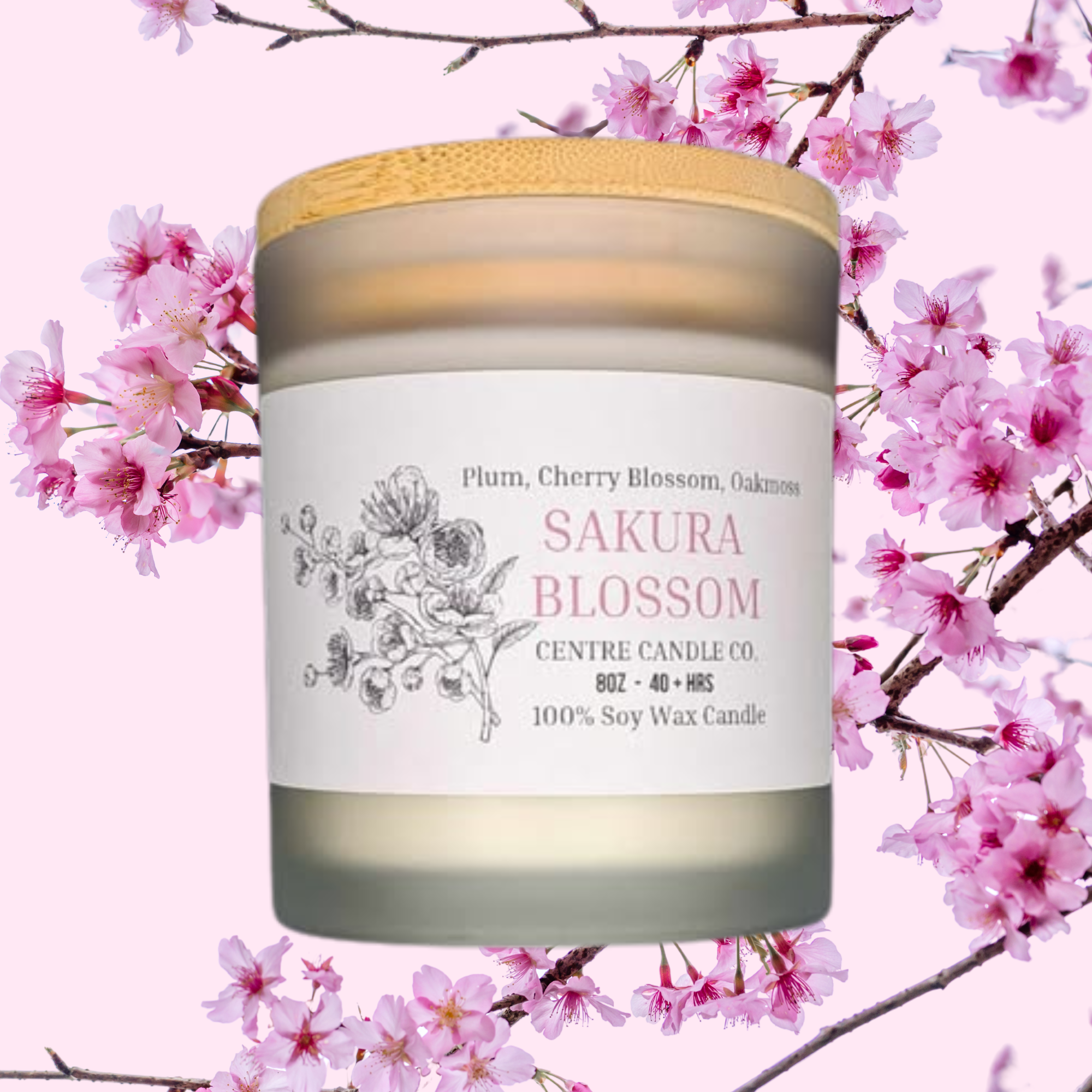 Centre Candle Co. - Sakura Blossom 8oz Candle