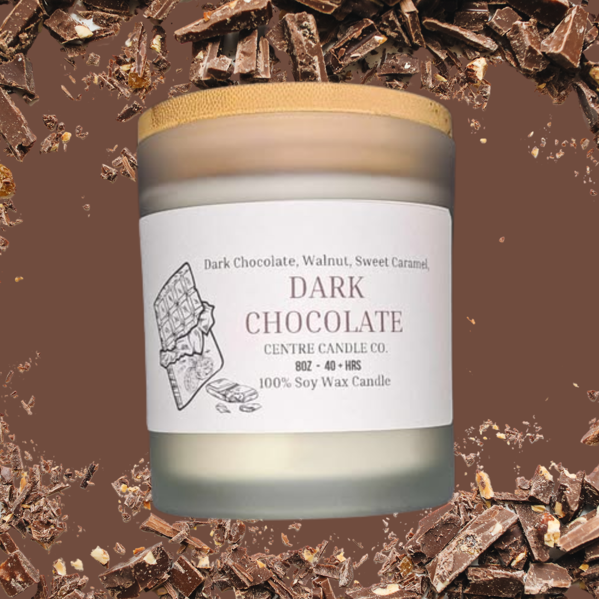 Centre Candle Co. - Dark Chocolate 8oz Candle