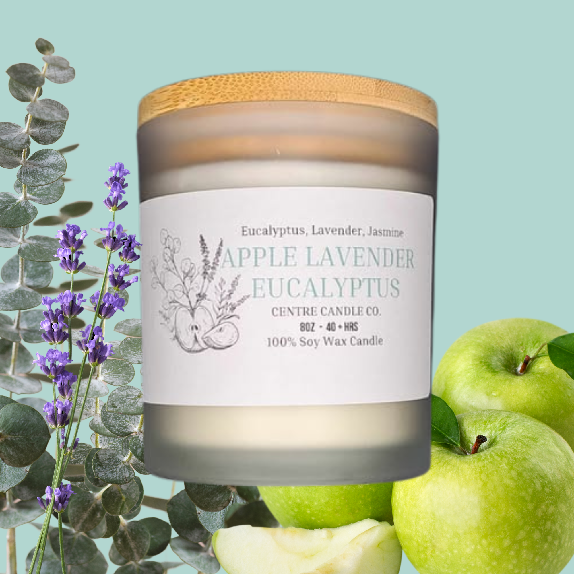 Centre Candle Co. - Apple Lavender Eucalyptus 8oz Candle