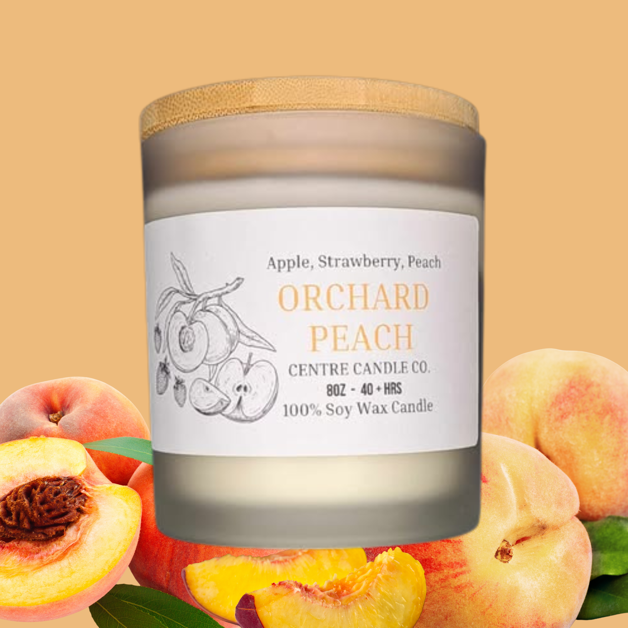 Centre Candle Co. - Orchard Peach 8oz Candle