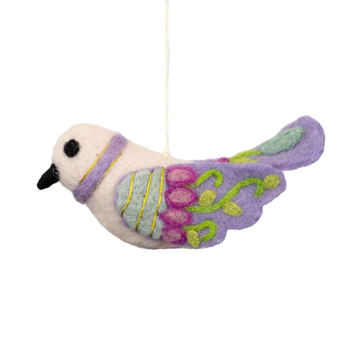 Purple Bird Ornament
