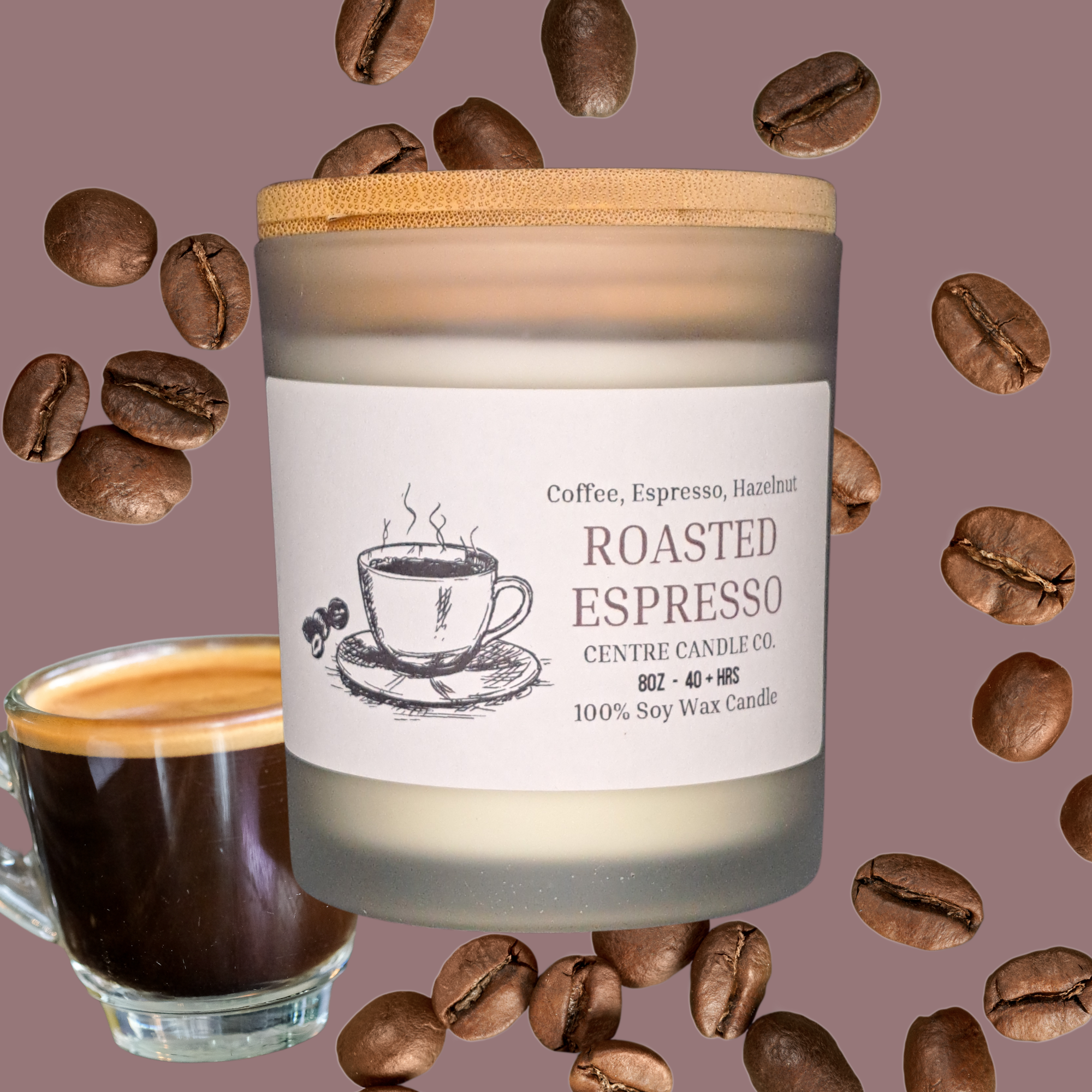 Centre Candle Co. - Roasted Espresso 8oz Candle