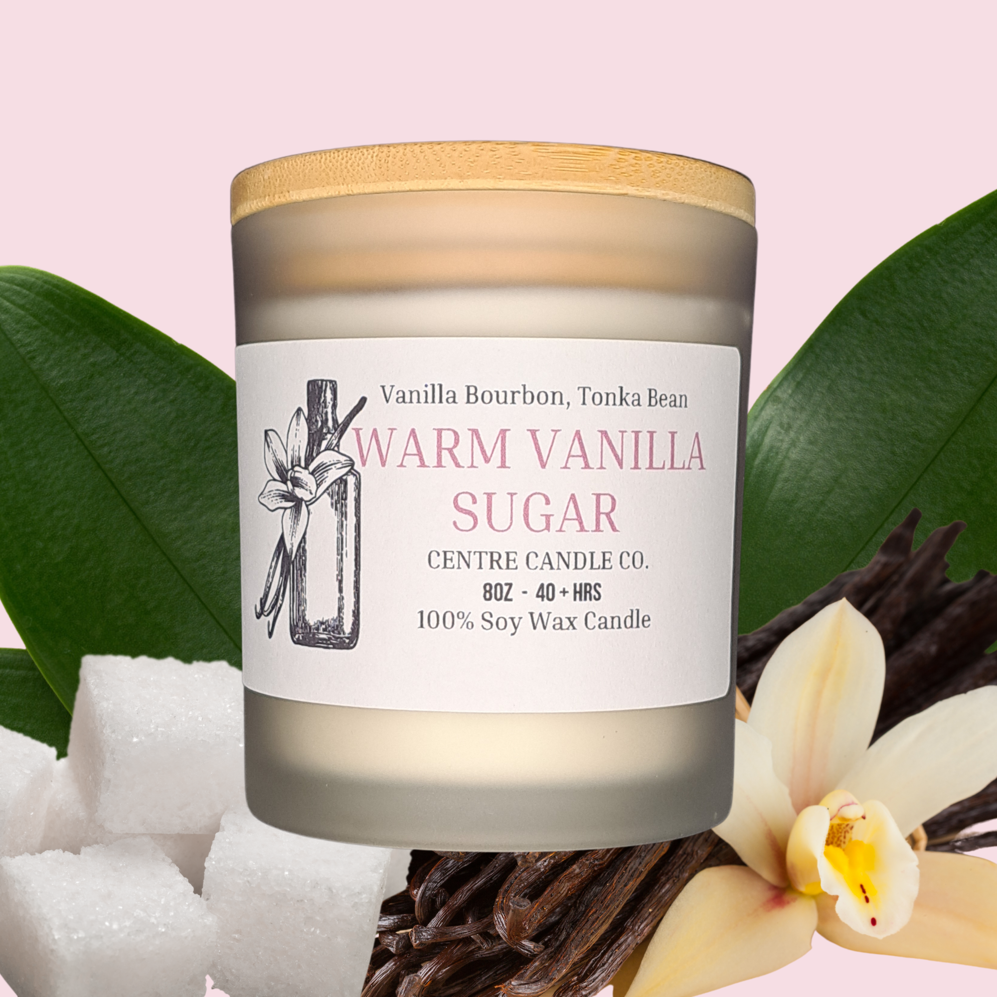 Centre Candle Co. - Warm Vanilla Sugar 8oz Candle