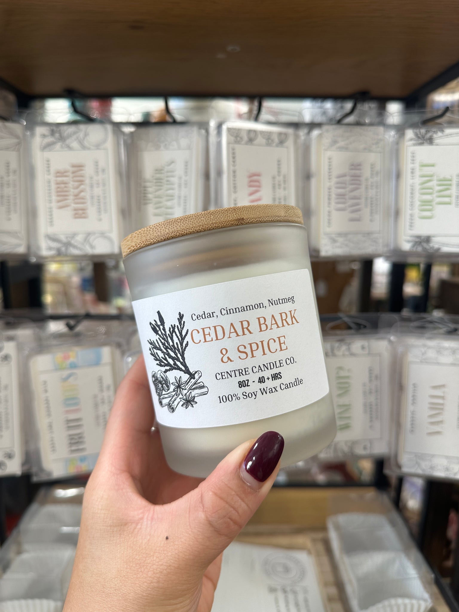 Centre Candle Co. - Cedar Bark & Spice 8oz Candle