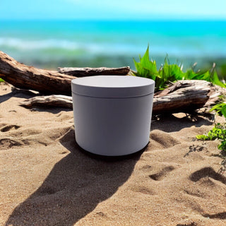 Coastal Paradise Scented Soy Wax Candle with Crackling Wood Wick