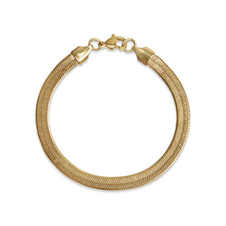 Gold Herringbone Bracelet