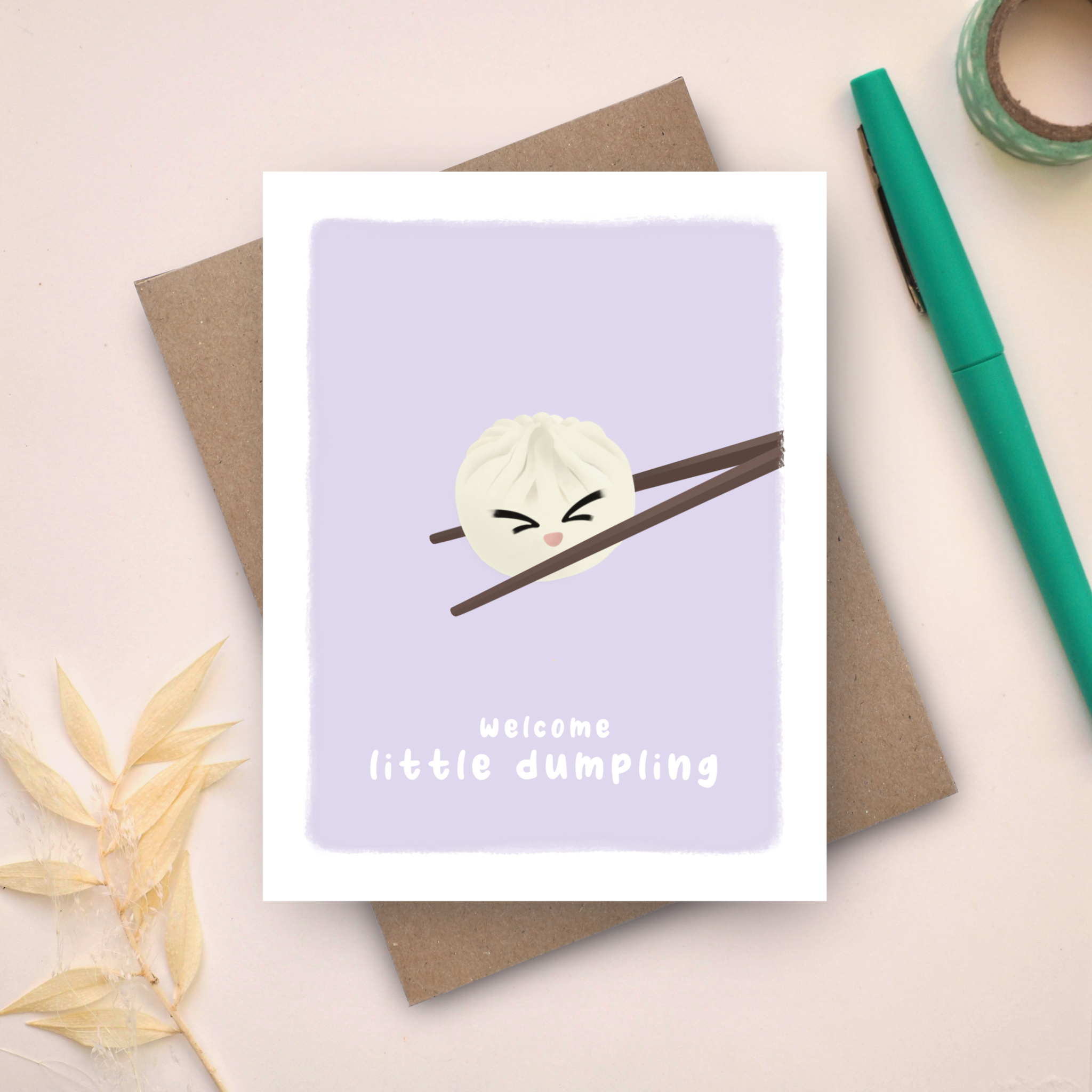 Welcome Little Dumpling - New Baby Card